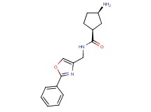 rel-(1S,3R)-3-amino-N-[(2-phenyl-1,3-oxazol-4-yl)methyl]cyclopentanecarboxamide hydrochloride