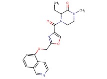 3-ethyl-4-({2-[(isoquinolin-5-yloxy)methyl]-1,3-oxazol-4-yl}carbonyl)-1-methylpiperazin-2-one