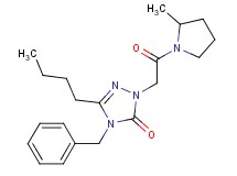 4-benzyl-5-butyl-2-[2-(2-methyl-1-pyrrolidinyl)-2-oxoethyl]-2,4-dihydro-3H-1,2,4-triazol-3-one