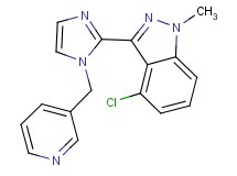 4-chloro-1-methyl-3-[1-(pyridin-3-ylmethyl)-1H-imidazol-2-yl]-1H-indazole