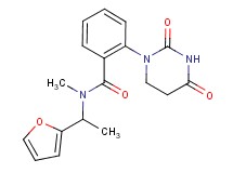 2-(2,4-dioxotetrahydropyrimidin-1(2H)-yl)-N-[1-(2-furyl)ethyl]-N-methylbenzamide