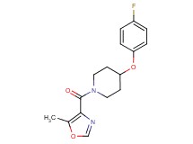 4-(4-fluorophenoxy)-1-[(5-methyl-1,3-oxazol-4-yl)carbonyl]piperidine