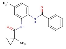 N-(4-methyl-2-{[(1-methylcyclopropyl)carbonyl]amino}phenyl)benzamide