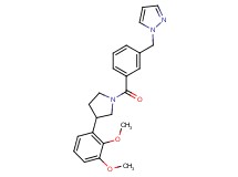 1-(3-{[3-(2,3-dimethoxyphenyl)-1-pyrrolidinyl]carbonyl}benzyl)-1H-pyrazole