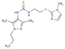 N-(3,5-dimethyl-1-propyl-1H-pyrazol-4-yl)-N'-{2-[(1-methyl-1H-imidazol-2-yl)thio]ethyl}urea