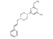 2-ethyl-4-methyl-6-{4-[(2E)-3-phenylprop-2-en-1-yl]piperazin-1-yl}pyrimidine