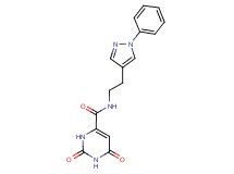 2,6-dioxo-N-[2-(1-phenyl-1H-pyrazol-4-yl)ethyl]-1,2,3,6-tetrahydropyrimidine-4-carboxamide