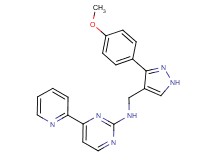 N-{[3-(4-methoxyphenyl)-1H-pyrazol-4-yl]methyl}-4-(2-pyridinyl)-2-pyrimidinamine