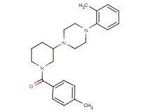 1-[1-(4-methylbenzoyl)-3-piperidinyl]-4-(2-methylphenyl)piperazine