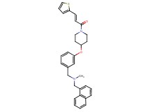 N-methyl-1-(1-naphthyl)-N-[3-({1-[(2E)-3-(2-thienyl)-2-propenoyl]-4-piperidinyl}oxy)benzyl]methanamine