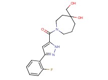 1-{[3-(2-fluorophenyl)-1H-pyrazol-5-yl]carbonyl}-4-(hydroxymethyl)-4-azepanol