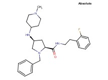 (4S)-1-benzyl-N-[2-(2-fluorophenyl)ethyl]-4-[(1-methyl-4-piperidinyl)amino]-L-prolinamide