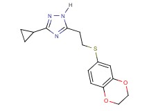 3-cyclopropyl-5-[2-(2,3-dihydro-1,4-benzodioxin-6-ylthio)ethyl]-1H-1,2,4-triazole