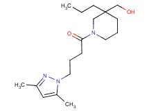 {1-[4-(3,5-dimethyl-1H-pyrazol-1-yl)butanoyl]-3-propylpiperidin-3-yl}methanol