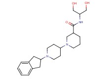 1'-(2,3-dihydro-1H-inden-2-yl)-N-[2-hydroxy-1-(hydroxymethyl)ethyl]-1,4'-bipiperidine-3-carboxamide