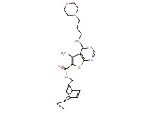 5-methyl-4-{[3-(4-morpholinyl)propyl]amino}-N-(spiro[bicyclo[2.2.1]heptane-7,1'-cyclopropane]-5-en-2-ylmethyl)thieno[2,3-d]pyrimidine-6-carboxamide