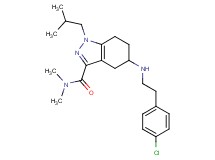 5-{[2-(4-chlorophenyl)ethyl]amino}-1-isobutyl-N,N-dimethyl-4,5,6,7-tetrahydro-1H-indazole-3-carboxamide