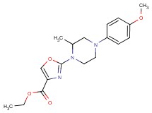 ethyl 2-[4-(4-methoxyphenyl)-2-methyl-1-piperazinyl]-1,3-oxazole-4-carboxylate