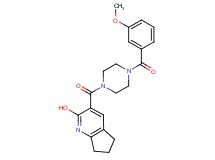 3-{[4-(3-methoxybenzoyl)-1-piperazinyl]carbonyl}-6,7-dihydro-5H-cyclopenta[b]pyridin-2-ol
