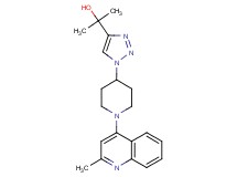 2-{1-[1-(2-methyl-4-quinolinyl)-4-piperidinyl]-1H-1,2,3-triazol-4-yl}-2-propanol