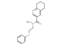 N-methyl-N-[2-(phenylthio)ethyl]-5,6,7,8-tetrahydroquinoline-3-carboxamide