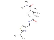 (1S*,3R*)-N~1~-[(2-isopropyl-1,3-thiazol-4-yl)methyl]-N~3~,N~3~,1,2,2-pentamethyl-1,3-cyclopentanedicarboxamide