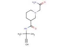 1-(2-amino-2-oxoethyl)-N-(1,1-dimethylprop-2-yn-1-yl)piperidine-3-carboxamide