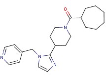 4-({2-[1-(cycloheptylcarbonyl)piperidin-4-yl]-1H-imidazol-1-yl}methyl)pyridine