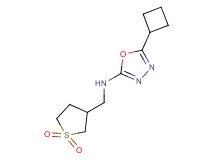 5-cyclobutyl-N-[(1,1-dioxidotetrahydro-3-thienyl)methyl]-1,3,4-oxadiazol-2-amine