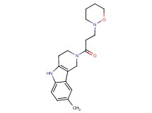 8-methyl-2-[3-(1,2-oxazinan-2-yl)propanoyl]-2,3,4,5-tetrahydro-1H-pyrido[4,3-b]indole