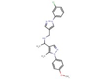 N-{[1-(3-chlorophenyl)-1H-pyrazol-4-yl]methyl}-1-[1-(4-methoxyphenyl)-5-methyl-1H-pyrazol-4-yl]ethanamine
