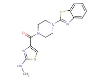 4-{[4-(1,3-benzothiazol-2-yl)-1-piperazinyl]carbonyl}-N-methyl-1,3-thiazol-2-amine