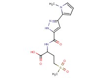 2-({[3-(1-methyl-1H-pyrrol-2-yl)-1H-pyrazol-5-yl]carbonyl}amino)-4-(methylsulfonyl)butanoic acid