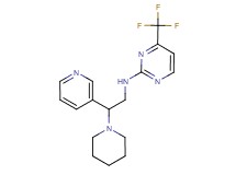N-(2-piperidin-1-yl-2-pyridin-3-ylethyl)-4-(trifluoromethyl)pyrimidin-2-amine