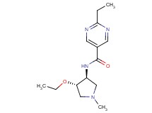 N-[(3S*,4S*)-4-ethoxy-1-methyl-3-pyrrolidinyl]-2-ethyl-5-pyrimidinecarboxamide
