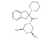 (2R*,6S*)-2,6-dimethyl-4-{[2-(1-piperidinyl)-2,3-dihydro-1H-inden-2-yl]carbonyl}morpholine