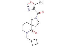 7-(cyclobutylmethyl)-2-[(5-methyl-1,3-oxazol-4-yl)carbonyl]-2,7-diazaspiro[4.5]decan-6-one