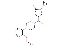 1-cyclopropyl-4-{[4-(2-ethoxyphenyl)-1-piperazinyl]carbonyl}-2-pyrrolidinone
