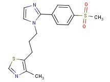 4-methyl-5-(3-{2-[4-(methylsulfonyl)phenyl]-1H-imidazol-1-yl}propyl)-1,3-thiazole