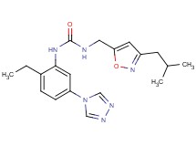 N-[2-ethyl-5-(4H-1,2,4-triazol-4-yl)phenyl]-N'-[(3-isobutylisoxazol-5-yl)methyl]urea