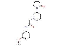 N-(3-methoxyphenyl)-2-[3-(2-oxopyrrolidin-1-yl)piperidin-1-yl]acetamide