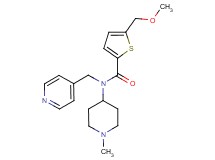 5-(methoxymethyl)-N-(1-methylpiperidin-4-yl)-N-(pyridin-4-ylmethyl)thiophene-2-carboxamide