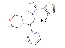 4-{2-[2-(3-methyl-2-thienyl)-1H-imidazol-1-yl]-1-pyridin-2-ylethyl}morpholine