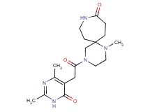 4-[(2,4-dimethyl-6-oxo-1,6-dihydropyrimidin-5-yl)acetyl]-1-methyl-1,4,9-triazaspiro[5.6]dodecan-10-one