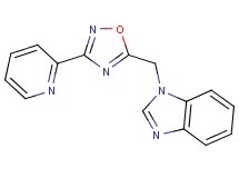 1-{[3-(2-pyridinyl)-1,2,4-oxadiazol-5-yl]methyl}-1H-benzimidazole trifluoroacetate
