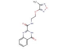 N-{2-[(4-methyl-1,2,5-oxadiazol-3-yl)oxy]ethyl}-4-oxo-3,4-dihydroquinazoline-2-carboxamide