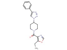1-[(5-ethyl-1,3-oxazol-4-yl)carbonyl]-4-(4-phenyl-1H-1,2,3-triazol-1-yl)piperidine