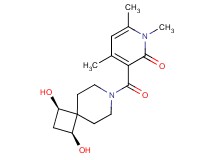 3-{[(1R*,3S*)-1,3-dihydroxy-7-azaspiro[3.5]non-7-yl]carbonyl}-1,4,6-trimethylpyridin-2(1H)-one