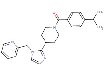 2-({2-[1-(4-isopropylbenzoyl)piperidin-4-yl]-1H-imidazol-1-yl}methyl)pyridine