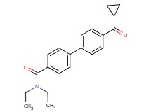 4'-(cyclopropylcarbonyl)-N,N-diethylbiphenyl-4-carboxamide